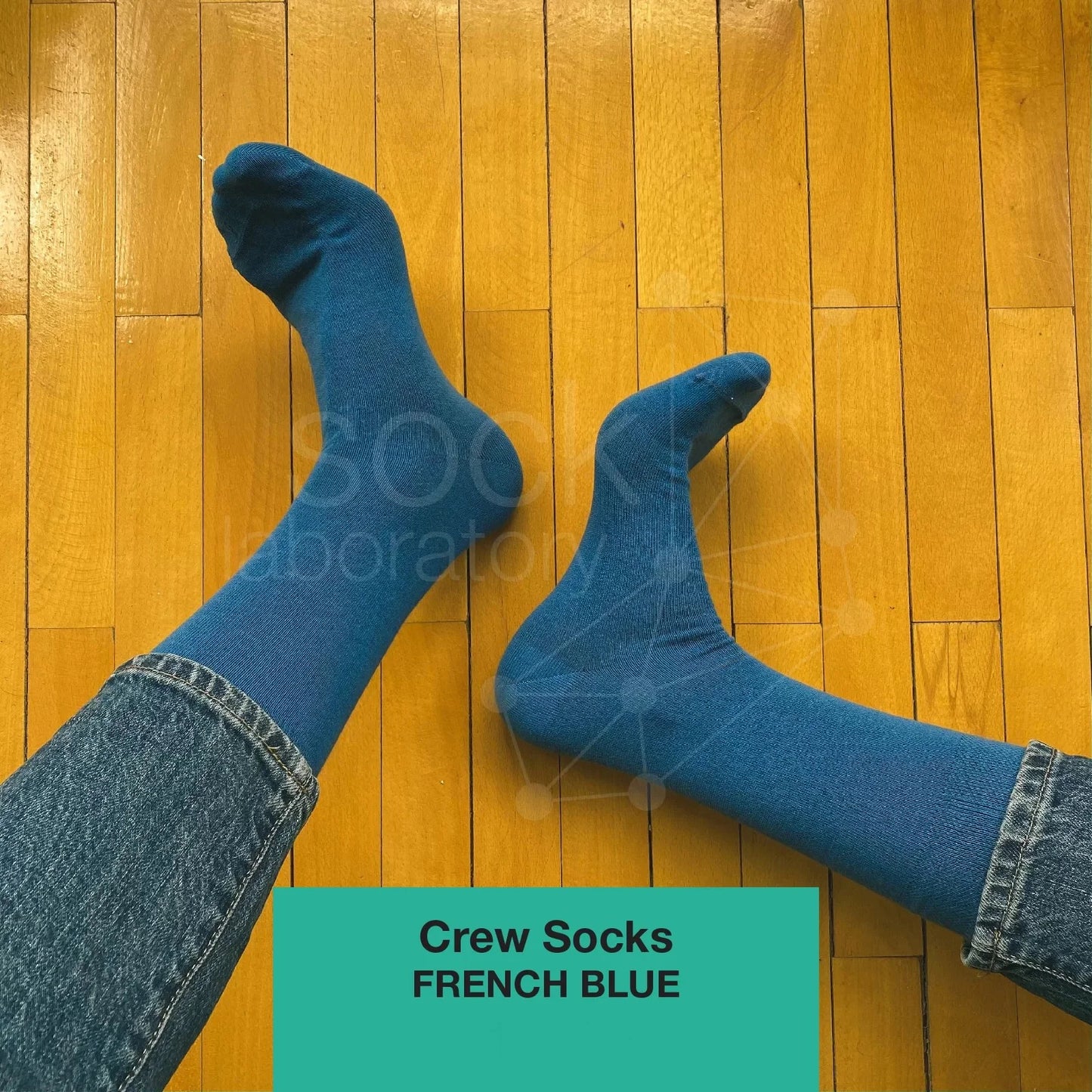 CREW SOCKS - Set of 3 / Mint Green / Sunny Yellow / French Blue
