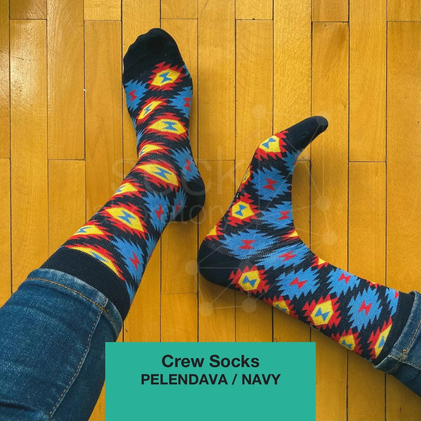 CREW SOCKS - Set of 3 / Pelendava Grey / Brown / Navy