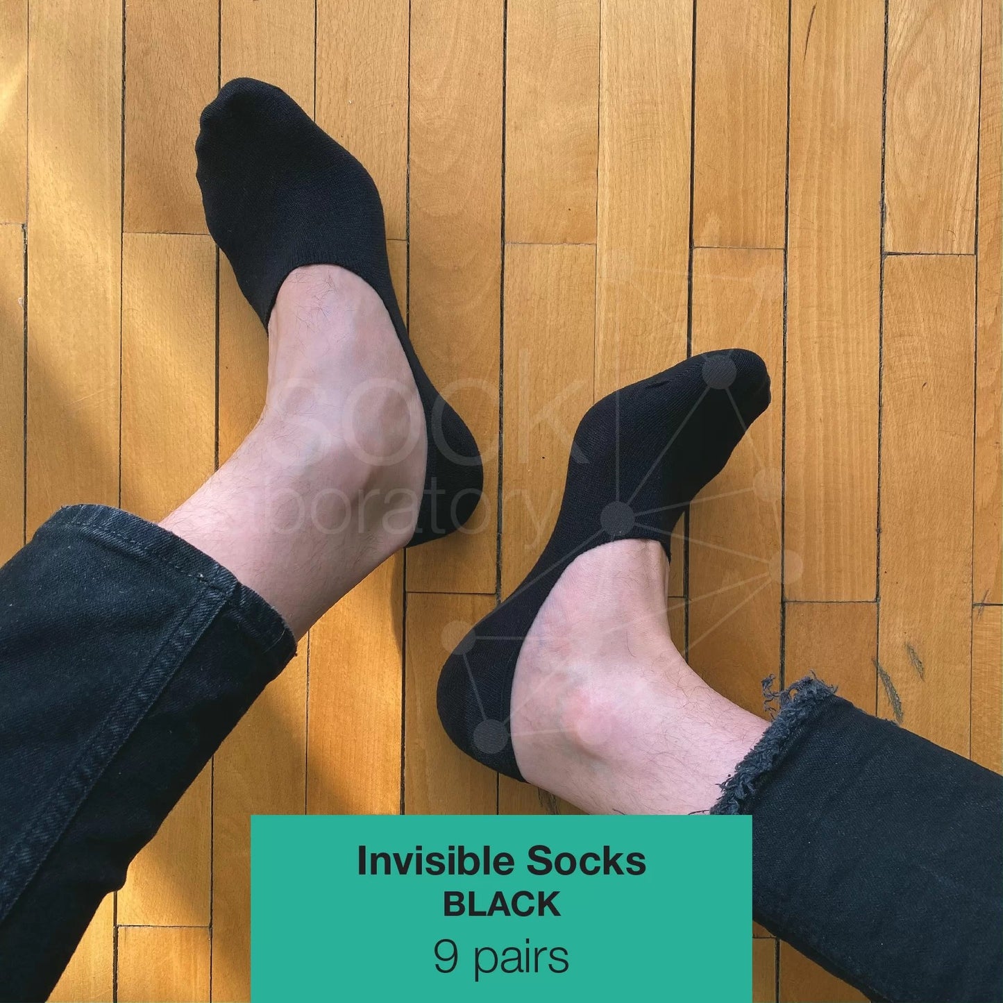 “The Invisibles in Black & White” Sock Box / 18 pairs
